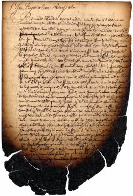 Letter of Jeremias van Rensselaer to Jan Baptist van Rensselaer