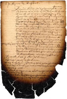 Letter of Jeremias van Rensselaer to Jan Baptist van Rensselaer