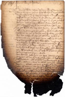 Letter of Jeremias van Rensselaer to Oloff Stevensen van Cortlandt