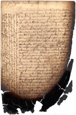 Letter of Jeremias van Rensselaer to Jan Baptist van Rensselaer