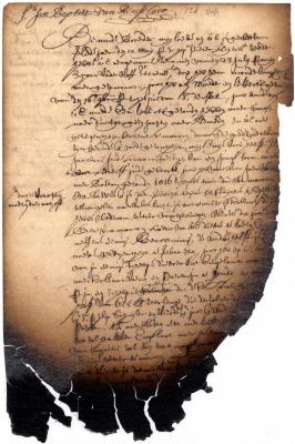 Letter of Jeremias van Rensselaer to Jan Baptist van Rensselaer