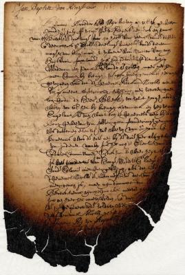 Letter of Jeremias van Rensselaer to Jan Baptist van Rensselaer