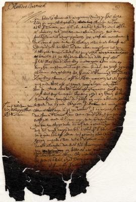 Letter of Jeremias van Rensselaer to Robert Vastrick
