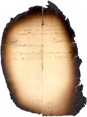 Letter of Maria van Rensselaer to Cornelis van Dyck
