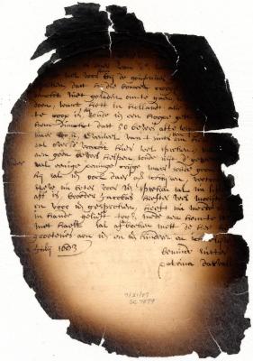 Letter from Catharina Darvall to Maria van Rensselaer