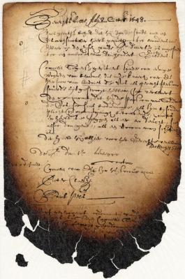 Court proceedings, 8 October Anno 1648