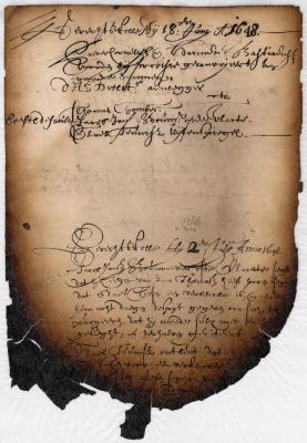 Court proceedings, 2 July Anno 1648