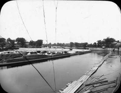 View upstream on the Hudson River toward Glens Falls