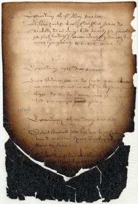Extraordinary session, 19 March Anno 1650 ; Extraordinary session, 21 March Anno 1650