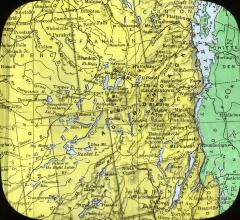 Map of Lake George and Lake Champlain
