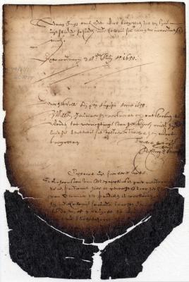 Extraordinary session, 28 July Anno 1650 [blank space] ; Court proceedings, 4 August Anno 1650 ; Extract from a certain document