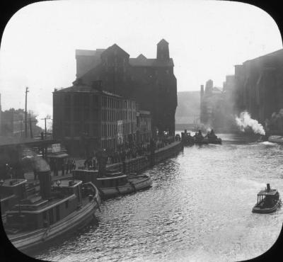 N.Y. Buffalo. Harbor. Docks & Grain Elevator