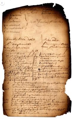 Debit-credit account of Jan Huybertz