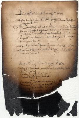 Court proceedings, 21 March Anno 1652