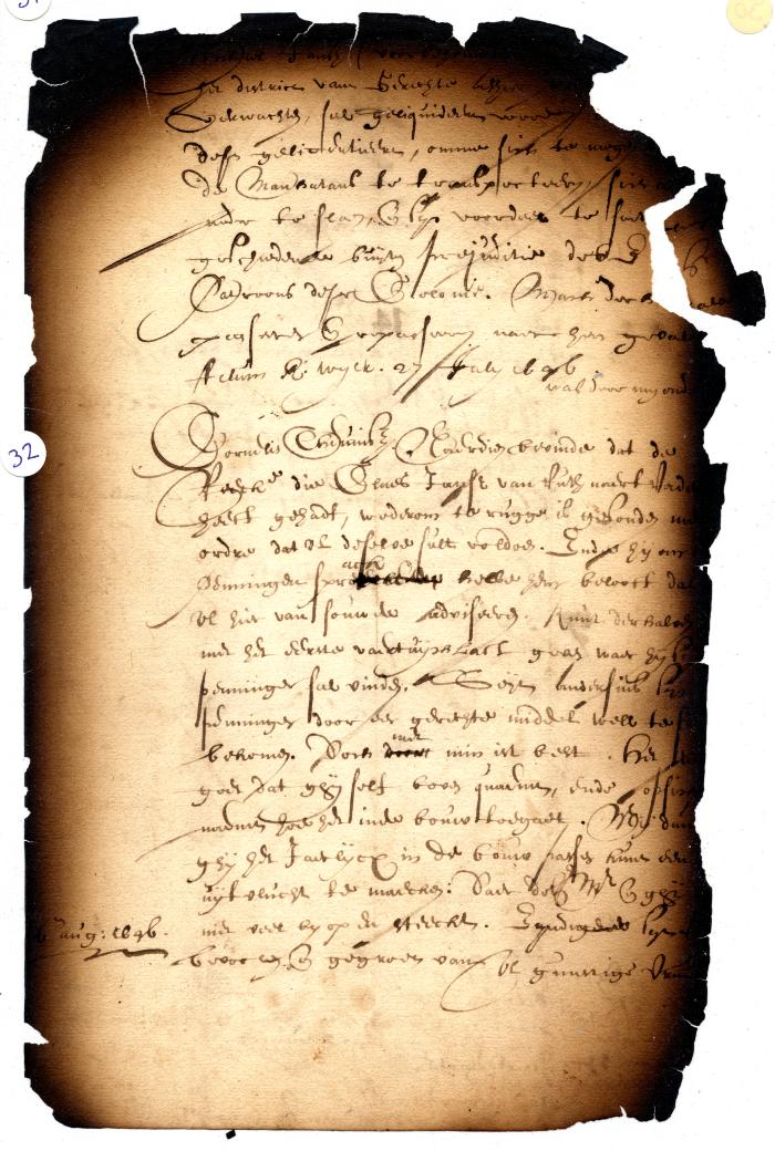 Order for Michiel Jansz to Clear His Accounts before Going to the Manhatans ; Declaration of Cornelis Teunisz (or Anthonisz) van Schlick Concerning Claes Jansz’ Account