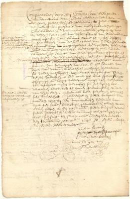 Power of attorney from Pieter Broensen to Hendrick van Dyck to demand certain moneys from the administrators of the estate of Seger Teunissen
