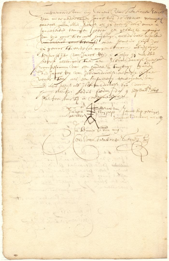 Mortgage of Jacob Roy's house to Gillis Pietersen as security for a loan from Isbrant Dircksen Goethardt for which Gillis Pietersen remained surety