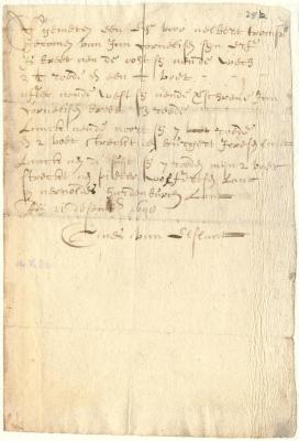 Survey of the lot conveyed to Albert Pietersen