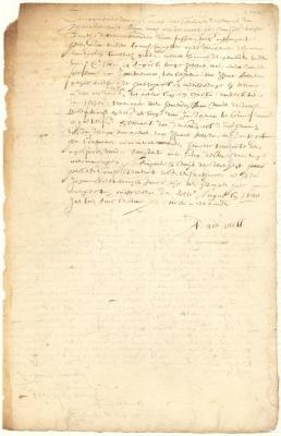 Receipt of Adam Mott, agent of Richard Smith, for money paid by Willem Thomassen, skipper