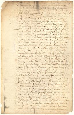 Deposition of Egbert van Borsum as to derogatory remarks made by Cornelis Melyn about Director Stuyvesant