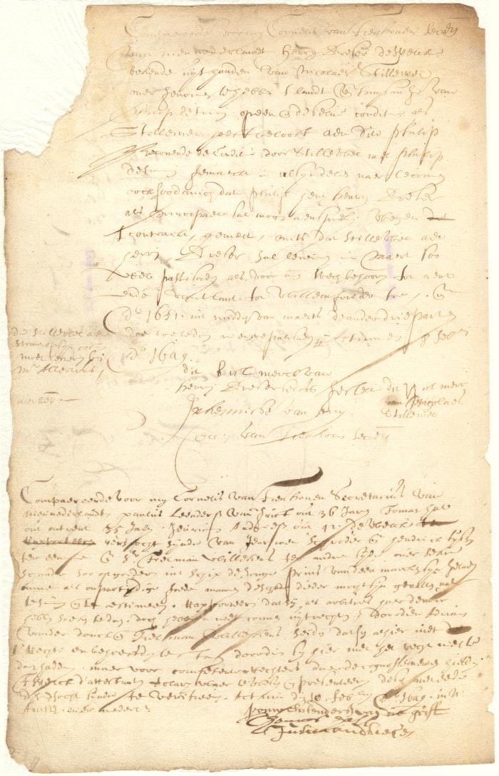 Agreement of Henry Breser to take over Philip de Truy's house and land on the conditions agreed to by Nicolaes Stillwell