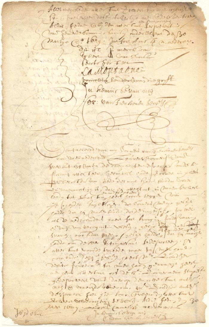 Deposition of Laurens Cornelissen van der Wel that Cornelis Melyn had circulated rumors in New England of Director Stuyvesant's removal from office