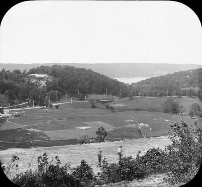 N.Y. Hudson River. Panorama North from Fort George