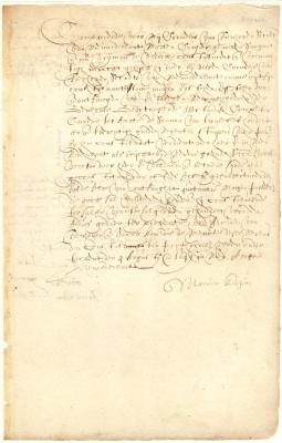 Power of attorney from Martin Kregier to Cornelis van Tienhoven to collect from the West India Company money earned by him in New Netherland
