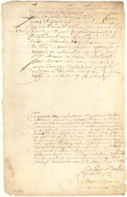 Power of attorney from Hendrick Dircksen to Cornelis Groesens to collect wages earned by him as pilot on the ship Jonge Prins van Denemarcken