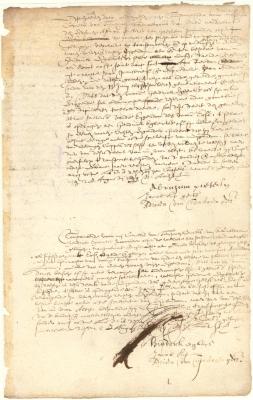 Deed from Abraham Pietersen to Hendrick Egbertsen of a lot on Manhattan Island