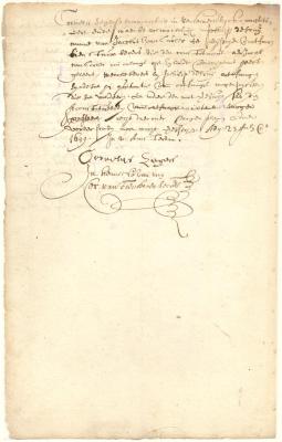 Power of attorney from Cornelis Segersen to Philip de Truy to demand ten beavers from Jacobus van Curler