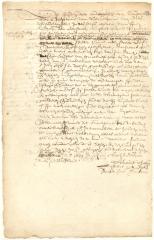 Deed from Sibout Claessen to Pieter Cock of a lot on Manhattan Island, near the garden of Jan Damen