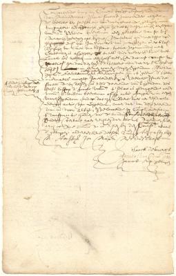 Deed from Isaack de Forest to Willem Beeckman of a house and lot on Manhattan Island