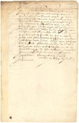 Deed from the director and council to Adriaen Keyser of a lot on Manhattan Island formerly belonging to Harmen Meyndertsen van den Bogaert