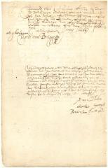 Receipt of James Smith for money paid by order of Isaack Allerton for account of Sara Wlllett