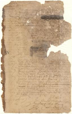 Receipt of Alexander Boyer for merchandise to be traded by him for account of Susanna de Truy