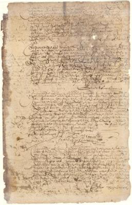 Bonds of Johannes Gillissen Verbrug, Govert Loockermans, Hendrick Jacobsen Patervaer, and Pieter Schabanck as security for certain goods shipped in the Bonte Koe