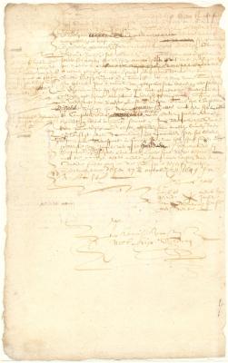 Contract between Thomas Hall and Gerrit Jansen from Oldenborch for the sale of the Mallesmits Berch in exchange for the latter's farm on Manhattan Island