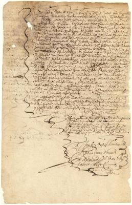 Draft of Gysbert Cornelissen on the Amsterdam Chamber of the West India Company in favor of Tryntje Scherenbergh