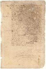 Assignment by Gillis Janen Pompoen to the curators of the estate of the late Claes Cater of his claims against the West India Company