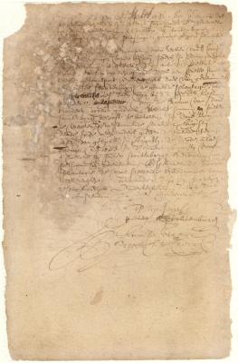 Deed from Director Stuyvesant on behalf of the Company to Pieter Stoutenburgh of Gregorius’ plantation on Manhattan Island