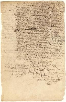Contract of sale from Harry Breser to Cornelis de Potter of land and cattle on Long Island on the East river