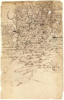 Contract of sale from Pieter Stoutenburch to Jan Hendricksen Steelman of a lot on Manhattan Island