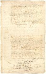 Power of attorney from Jan Harmensen to Pieter Antony to receive certain brandy from the magistrates of New Haven