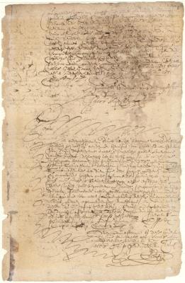 Bond of Paulus Leendersen van de Grist as security for the duty on certain goods shipped in the Bonte Koe ; Mortgage by Dirck Bensich to Hendrick van Dyck of his house and lot on Manhattan Island
