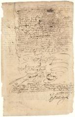 Deed from Leunis Jorissen van der Veere to Gysbert Arentsen and Lowies Papeljou of a plantation on Long Island