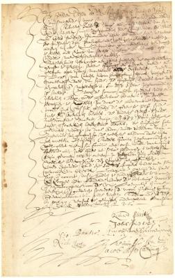 Contract of sale from Richard Smith, junior, to Gillis Pietersen of a house and lot on Manhattan Island