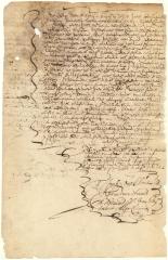 Draft of Gysbert Cornelissen on the Amsterdam Chamber of the West India Company in favor of Tryntje Scherenbergh