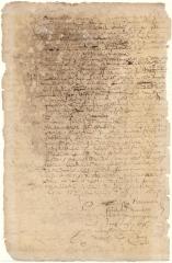 Deed from Symon Joosten to Augustyn Herrman of a lot on the east side of the Kolck in exchange for a lot in the rear of Burger Jorissen's lot