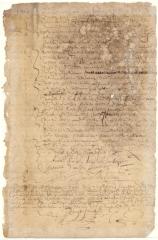 Deed from Dirck Holgersen to Pieter Hudde and Abraham Jansen of land on Mespath kill